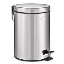 Ведро-контейнер для мусора (урна) с педалью LAIMA Classic, 12 л, зеркальное, нержавеющая сталь, со съемным внутренним ведром в Керчи