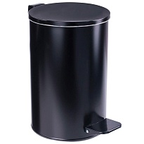 Ведро для мусора с педалью, усиленное, Титан, 10 л, черное, оцинкованная сталь в Керчи Ведро для мусора с педалью, усиленное, Титан, 10 л, черное, оцинкованная сталь в Керчи