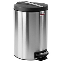 Ведро-контейнер для мусора (урна) с педалью LAIMA Modern, 12 л, матовое, нержавеющая сталь, со съемным внутренним ведром в Керчи