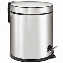 Ведро-контейнер для мусора урна с педалью LAIMA Classic Plus, 5 л, зеркальное в Керчи