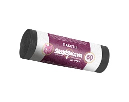 Мешки для мусора 50 л, черные, в рулоне 20 шт., ПНД, 10 мкм, 700х600 мм, SIBIRSKAYA, 101-006 S в Керчи
