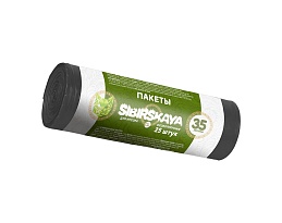 Мешки для мусора 30 л, черные, в рулоне 25 шт., ПНД, 7 мкм, 580х480 мм, SIBIRSKAYA, 101-003 S в Керчи