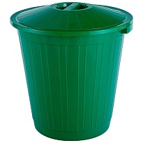 Мусорный бак с крышкой 80 л зеленый 80 зеленый в Керчи