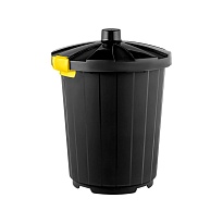 Мусорный бак с крышкой 105 л темно-серый 105 темно-серый в Керчи