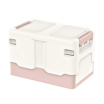 Ящик пластиковый складной белый, дно розовое, 370х240х240 мм в Керчи