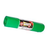 Мешки для мусора 300 л, зеленые, в рулоне 10 шт., ПВД 65 мкм, 1400х1000 мм, МЕШКОFF, 4922 в Керчи