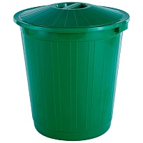 Мусорный бак с крышкой 70 л зеленый 70 зеленый в Керчи