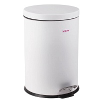 Ведро-контейнер для мусора (урна) с педалью LAIMA Classic, 12 л, белое, глянцевое, металл, со съемным внутренним ведром в Керчи Ведро-контейнер для мусора (урна) с педалью LAIMA Classic, 12 л, белое, глянцевое, металл, со съемным внутренним ведром в Керчи