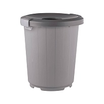 Мусорный бак с крышкой - воронкой 105 л серый 105 серый в Керчи
