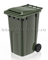 Контейнер для мусора 240 л зеленый облегченный 240 зеленый в Керчи